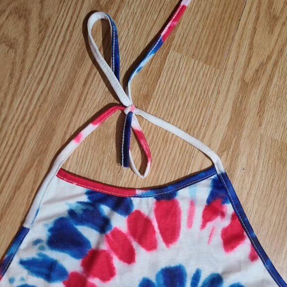 Gorgeous tie dye halter top. - Picture 4 of 7